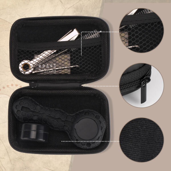 smoking Set screens Tolkien Pipe Rollup Pouch Pipe Bag Tobacco Case Pipe Roll - Image 3